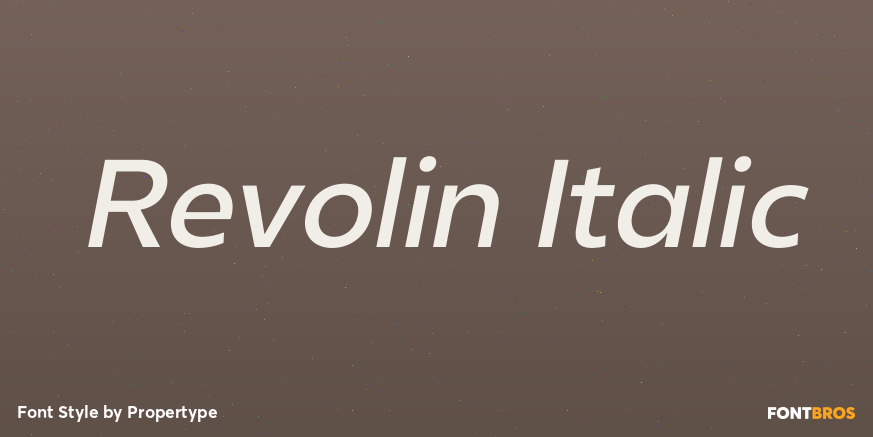 Revolin Italic Poster