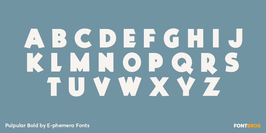 Pulpular Bold Font Poster #2