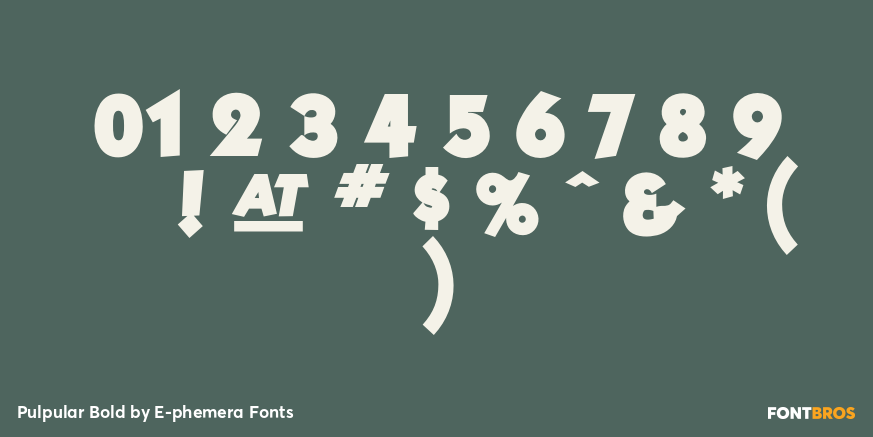 Pulpular Bold Font Poster #4