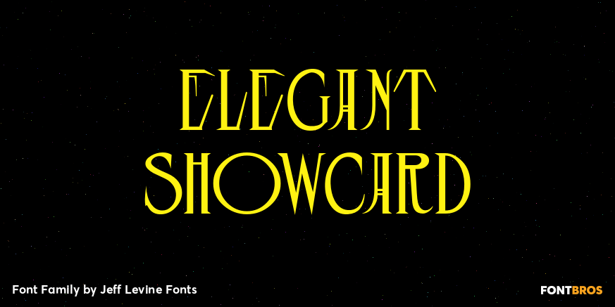 Elegant Showcard Font Poster