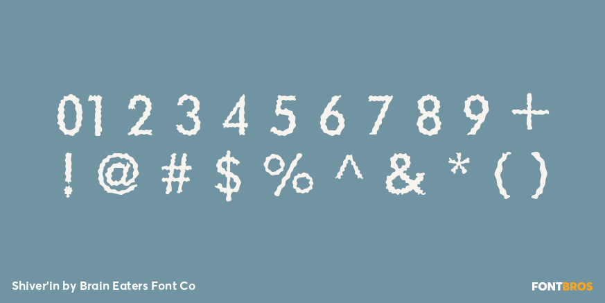 Shiver'in Font Poster #1