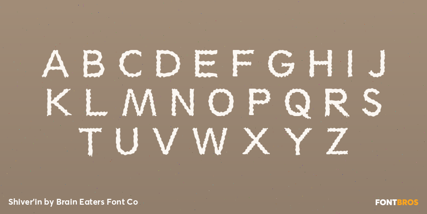 Shiver'in Font Poster #1