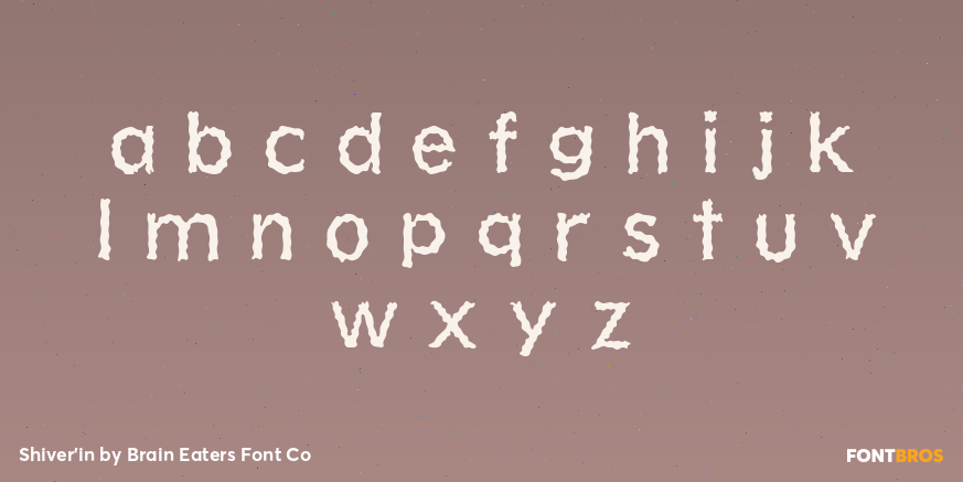 Shiver'in Font Poster #1