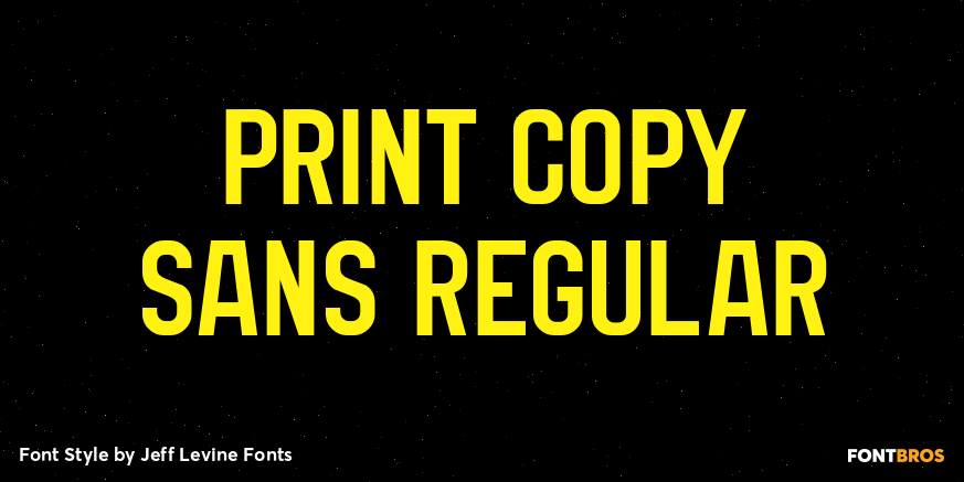Print Copy Sans Regular Poster
