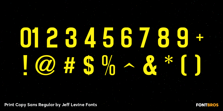 Print Copy Sans Regular Font Poster #1