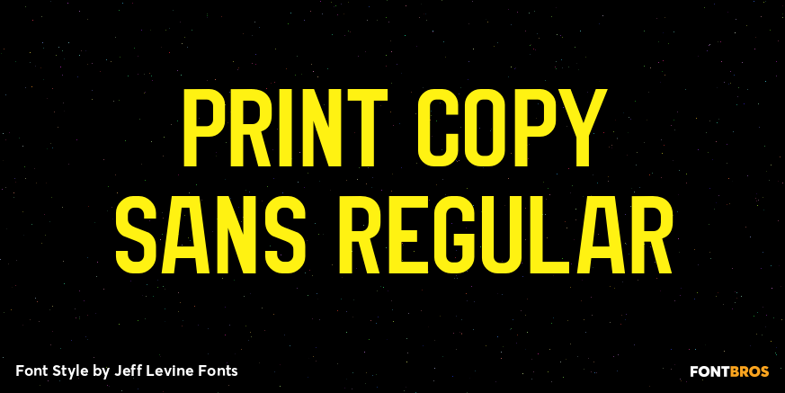 Print Copy Sans Regular Poster