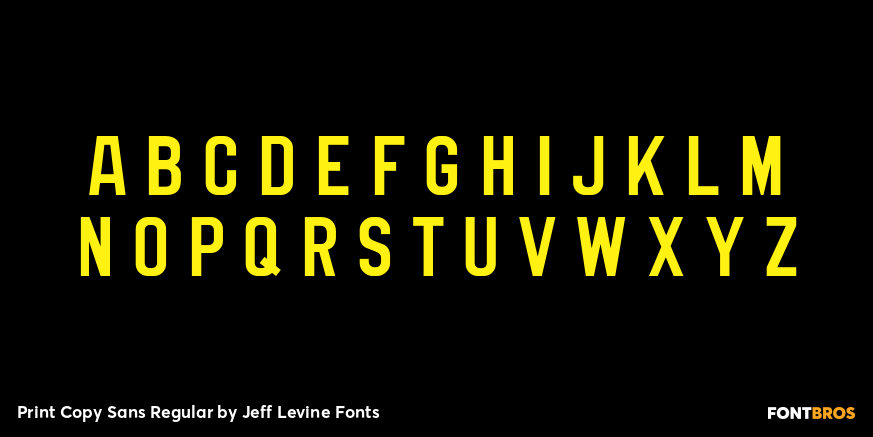 Print Copy Sans Regular Font Poster #1