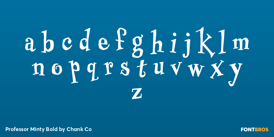 Professor Minty Bold Font Poster #1
