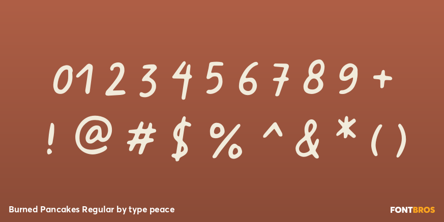 Burned Pancakes Regular Font Poster #1
