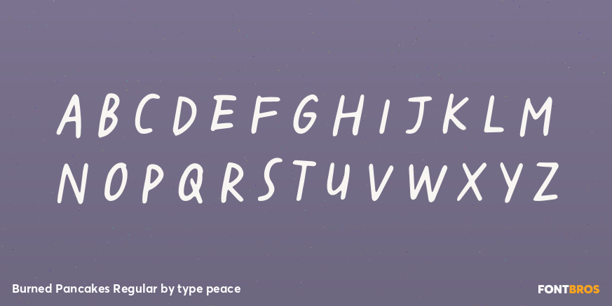 Burned Pancakes Regular Font Poster #2