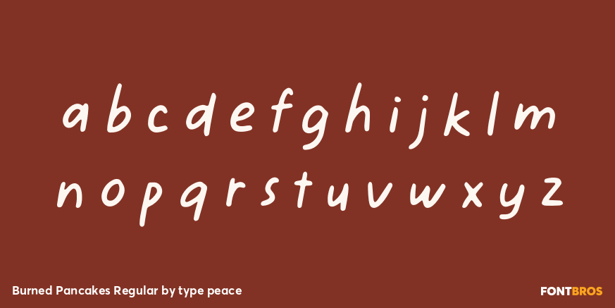 Burned Pancakes Regular Font Poster #3