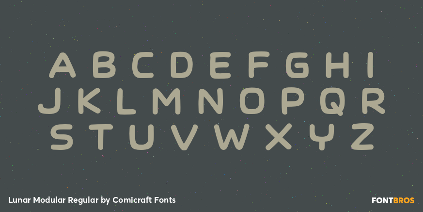 Lunar Modular Regular Font Poster #2