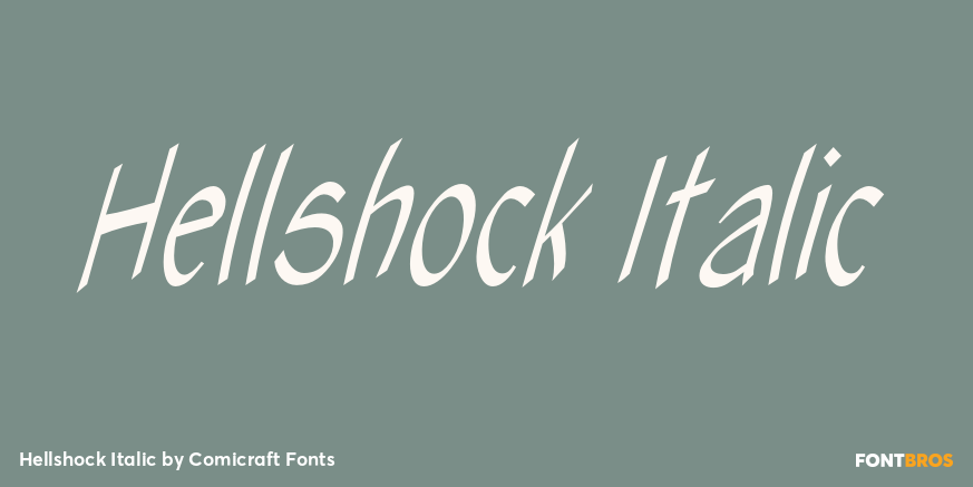Hellshock Italic Font Poster #1