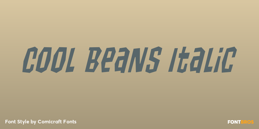 Cool Beans Italic Poster