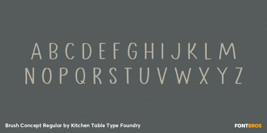 Brush Concept Regular Font Poster #2