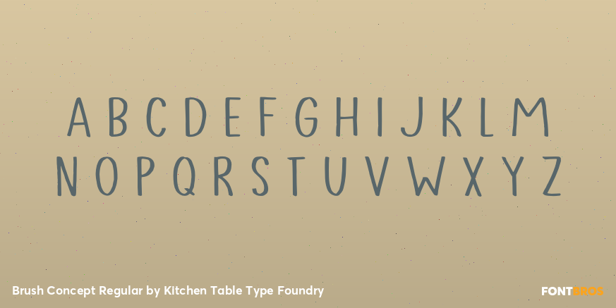 Brush Concept Regular Font Poster #3