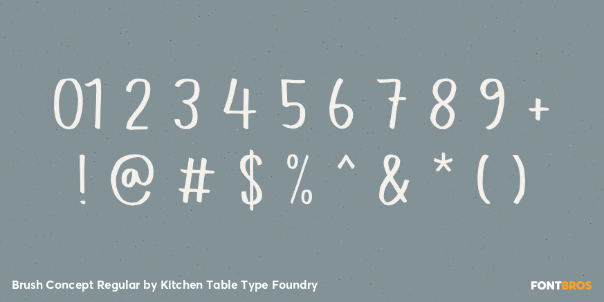 Brush Concept Regular Font Poster #4