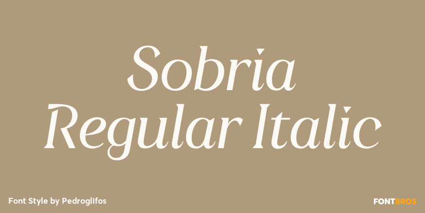 Sobria Regular Italic Poster