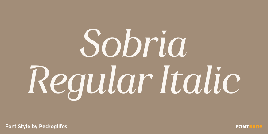 Sobria Regular Italic Poster