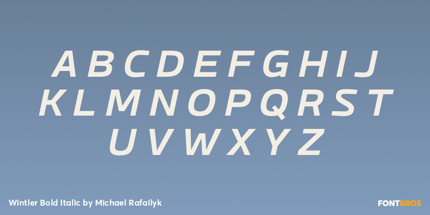 Wintler Bold Italic Font Poster #1