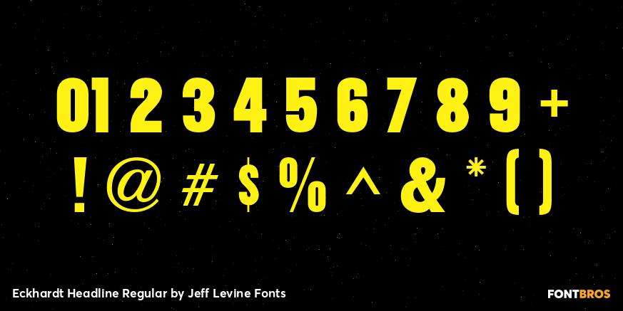 Eckhardt Headline Regular Font Poster #4