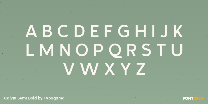 Calvin Semi Bold Font Poster #2