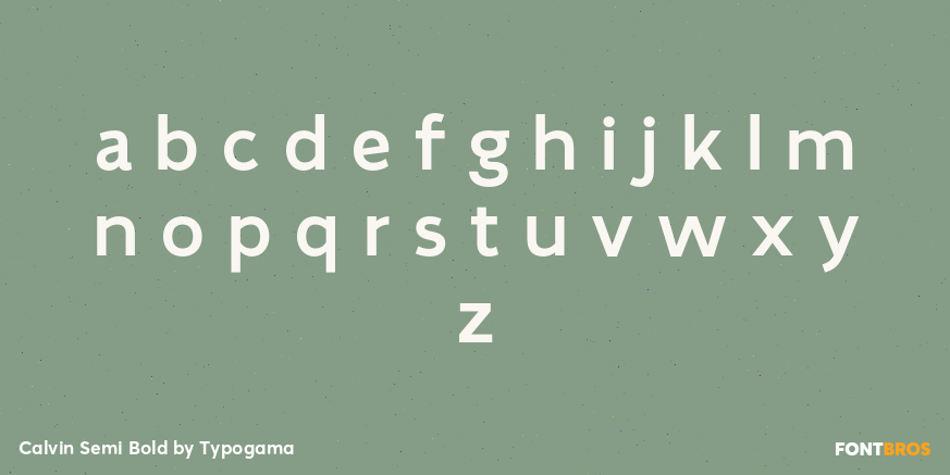 Calvin Semi Bold Font Poster #3