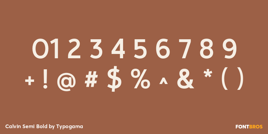 Calvin Semi Bold Font Poster #4