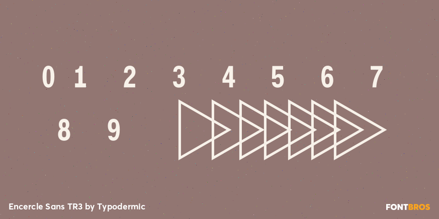 Encercle Sans TR3 Font Poster #1