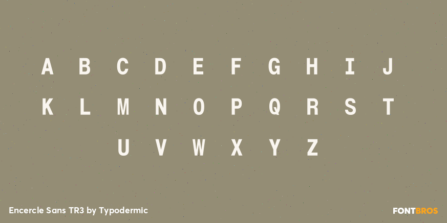 Encercle Sans TR3 Font Poster #2