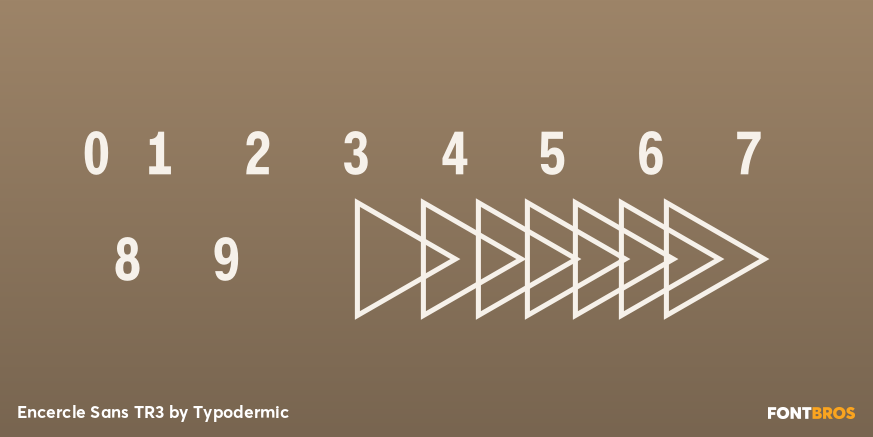 Encercle Sans TR3 Font Poster #4