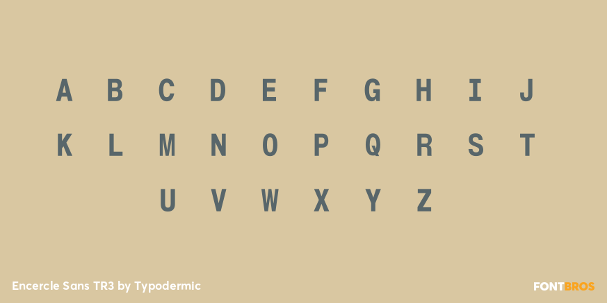 Encercle Sans TR3 Font Poster #1