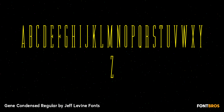 Gene Condensed Regular Font Poster #2