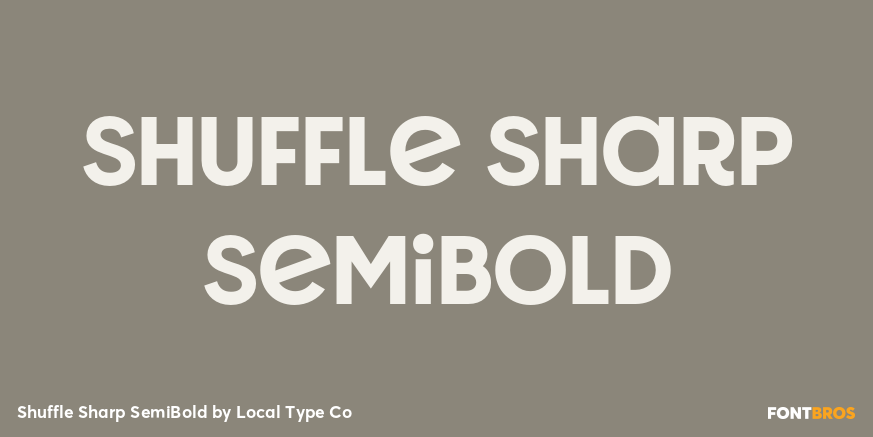 Shuffle Sharp SemiBold Font Poster