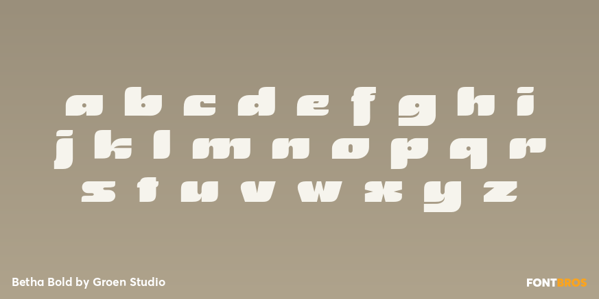 Betha Bold Font Poster #3