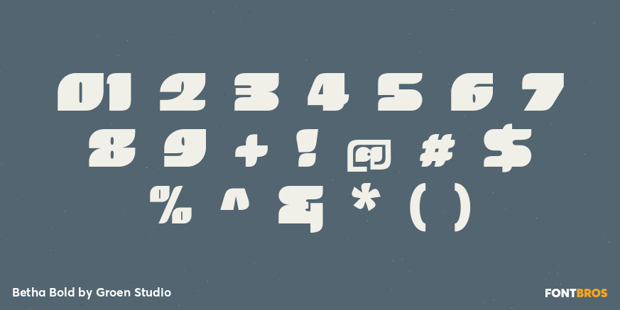 Betha Bold Font Poster #4