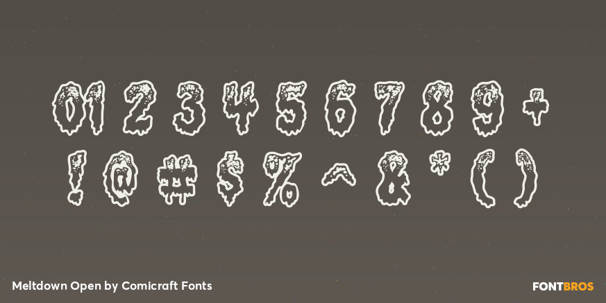 Meltdown Open Font Poster #1