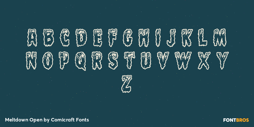 Meltdown Open Font Poster #2