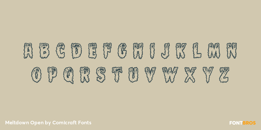 Meltdown Open Font Poster #3