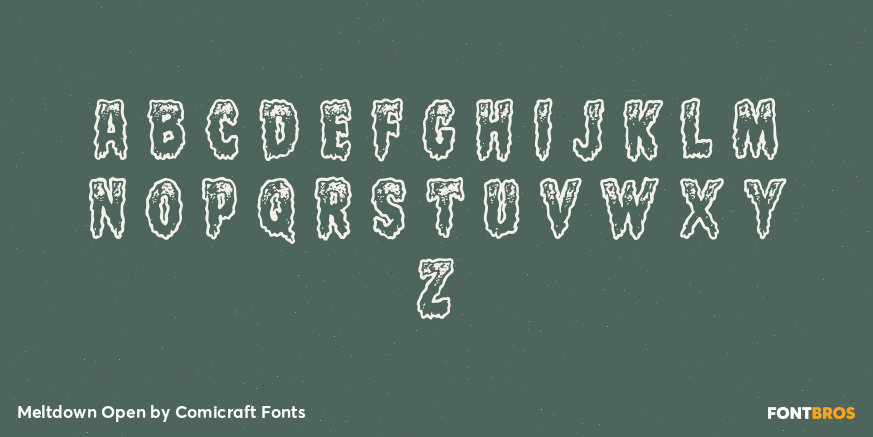 Meltdown Open Font Poster #1