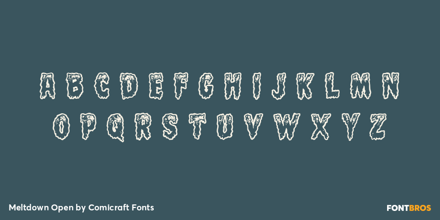 Meltdown Open Font Poster #1