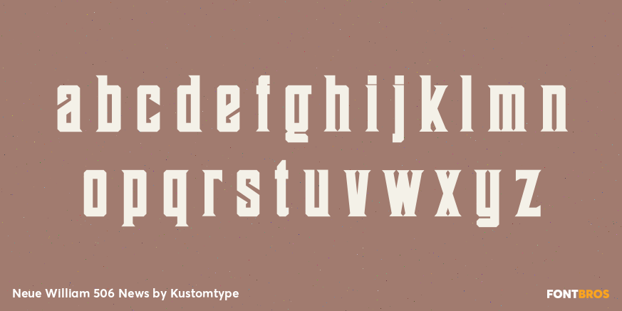 Neue William 506 News Font Poster #3