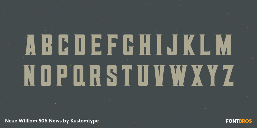 Neue William 506 News Font Poster #1