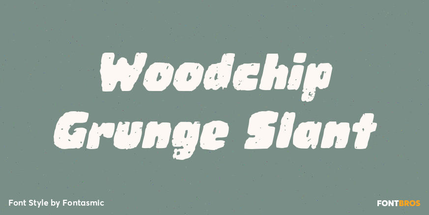 Woodchip Grunge Slant Poster