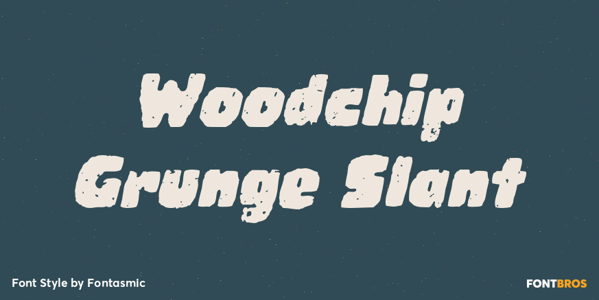 Woodchip Grunge Slant Poster