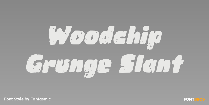 Woodchip Grunge Slant Poster