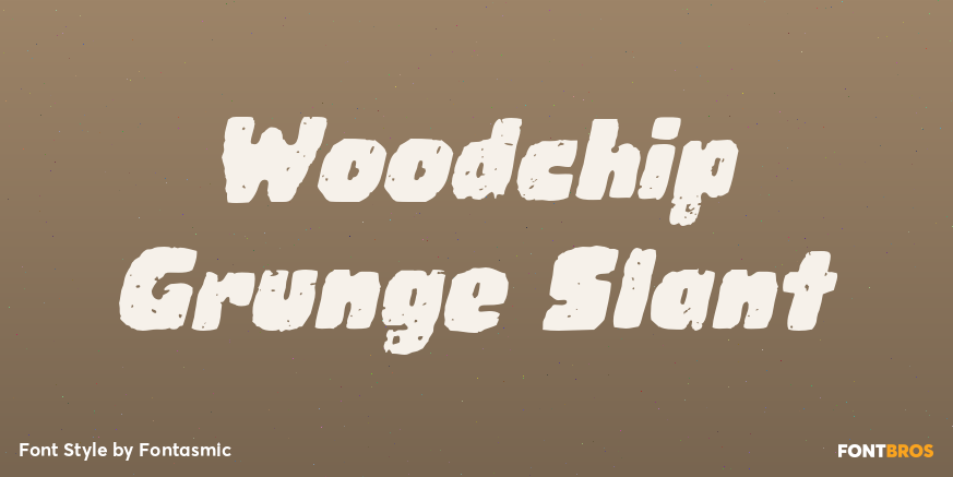 Woodchip Grunge Slant Poster