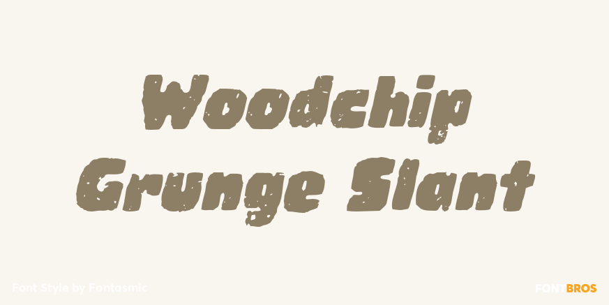 Woodchip Grunge Slant Poster