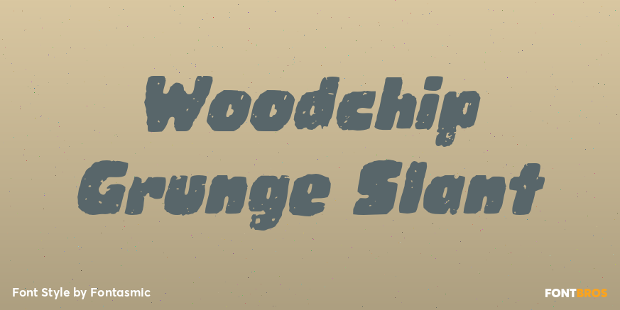 Woodchip Grunge Slant Poster