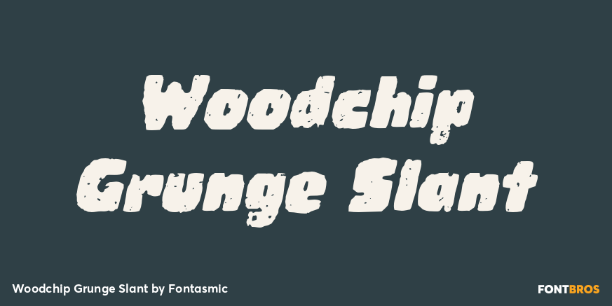 Woodchip Grunge Slant Poster